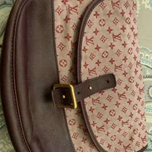 Rare red Authentic Louis Vuitton handbag